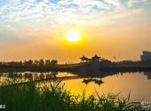临汾市汾河公园景区旅游攻略 之 落日