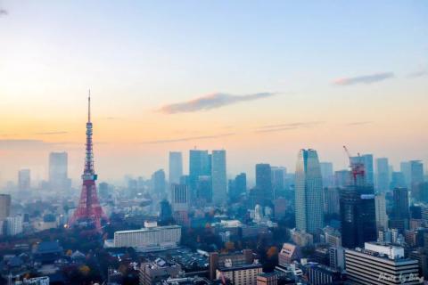 日本游记 | 离东京铁塔最近的展望台。 日本游记 | 离东京铁塔最近的展望台。