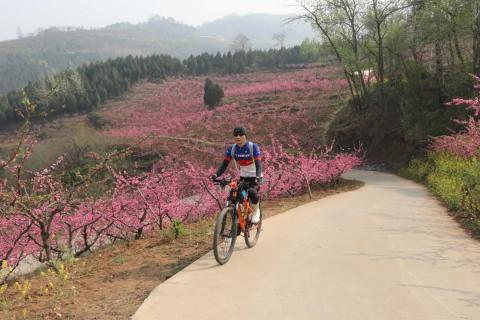骑行韦曲南→柳泉口村100KM&赏满山桃花 骑行韦曲南→柳泉口村100KM&赏满山桃花
