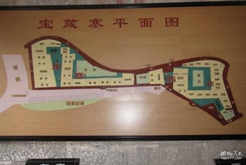 广安宝箴塞民俗文化村旅游攻略 之 平面图