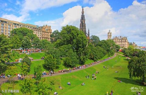 英国爱丁堡王子街旅游攻略 之 王子街花园 英国爱丁堡王子街旅游攻略 之 王子街花园