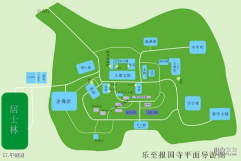 资阳乐至龙门报国寺旅游攻略 之 平面图