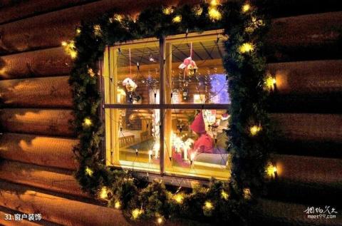 芬兰圣诞老人村旅游攻略 之 窗户装饰