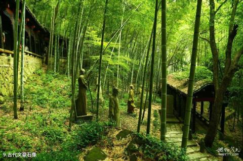 桐庐严子陵钓台旅游攻略 之 古代文豪石像