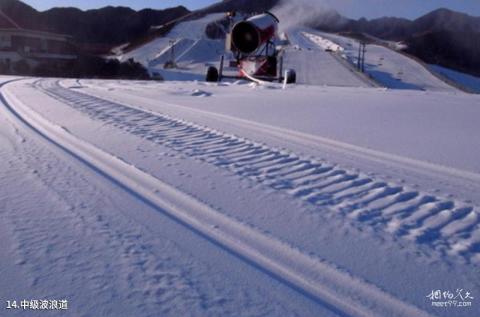 北京南山滑雪场旅游攻略 之 中级波浪道
