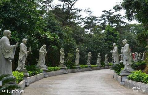 长乐晦翁岩风景区旅游攻略 之 十八罗汉石雕