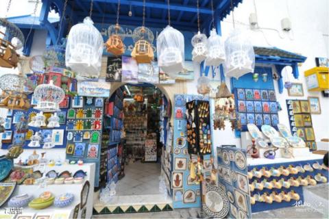 突尼斯蓝白小镇旅游攻略 之 店铺