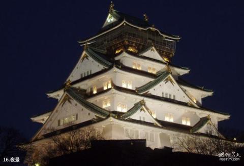 日本大阪城公园旅游攻略 之 夜景